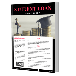Student loan mockup