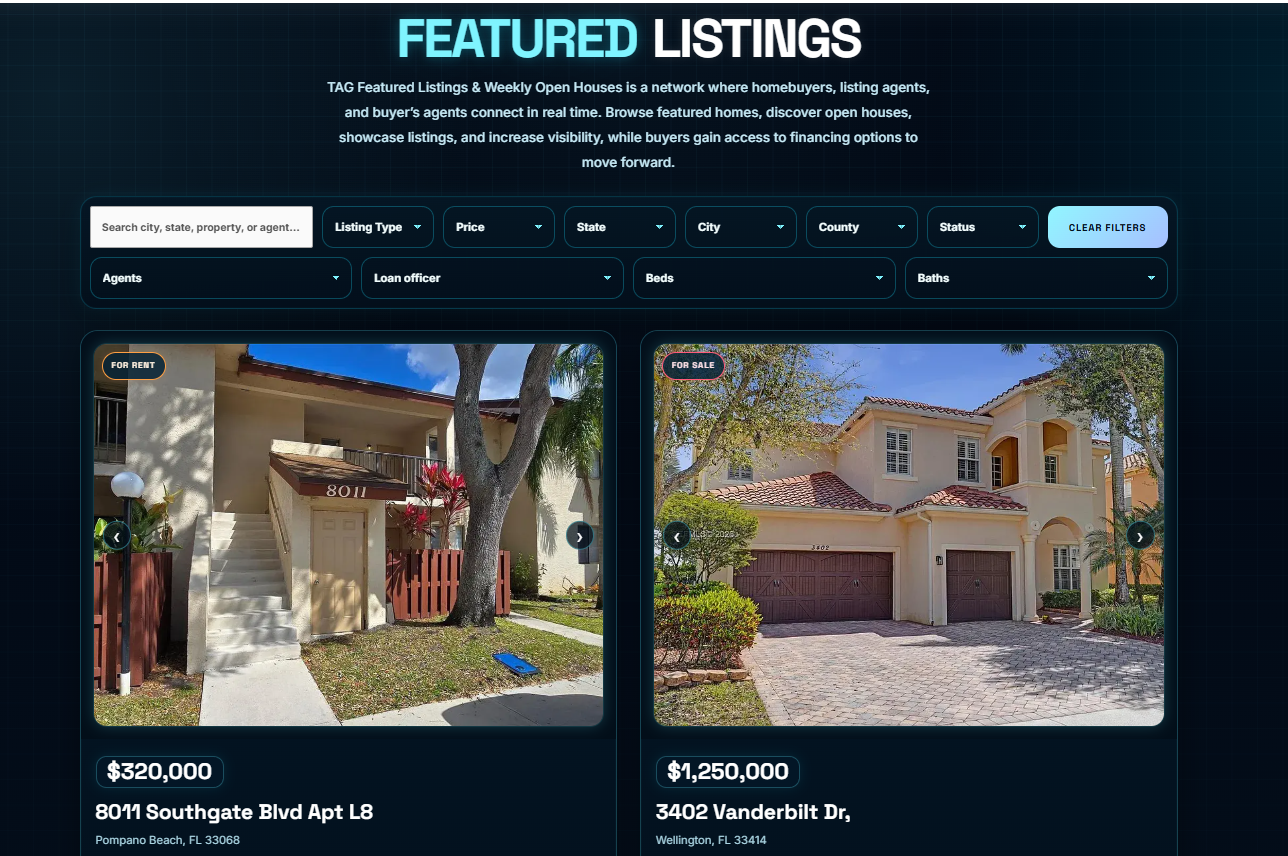 TAG Featured Listings